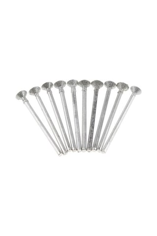 Lijinxu 10 Adet 1/8" İnce Disk Tipi Şaft Elmas Gravür Çapak