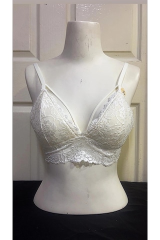 Koza Kadın Desteksiz İpli Soft Bralet Sütyen-ekru