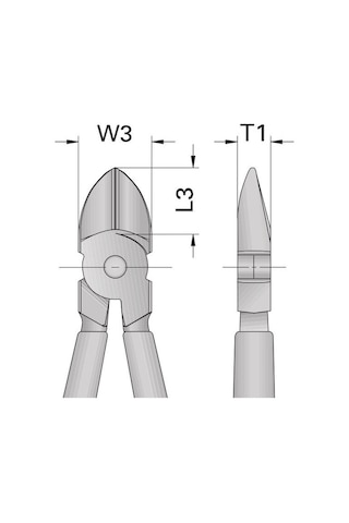 Gedore 8314-140 Jc İsveç Modeli Yan Keski 140 MM