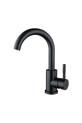 Sardıcı Lavabo Musluğu Çift Su Girişli Batarya Siyah