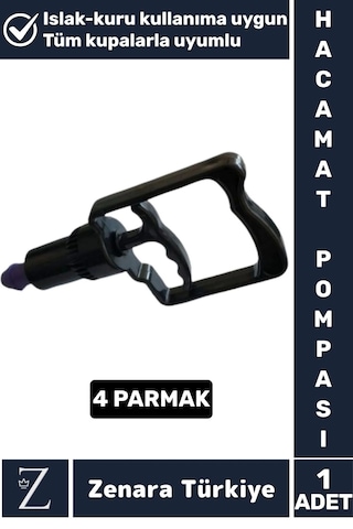 Ergonomik Yüksek Kalite Tüm Kupalarla Uyumlu Islak Kuru Kullanım Kupa Çekme 4 Parmak Hacamat Pompası