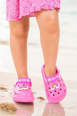 Kiko Kids Twg 755-1 Plaj Havuz Eva Kız Çocuk Terlik Pembe