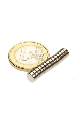 6 X 2 Mm Yuvarlak Neodyum Mıknatıs- 10 Adet