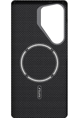 Galaxy S25 Ultra Kılıf Magsafe Uyumlu 600d Raptic Aramid Fiber Croxx Mondrian Serisi Kapak Siyah