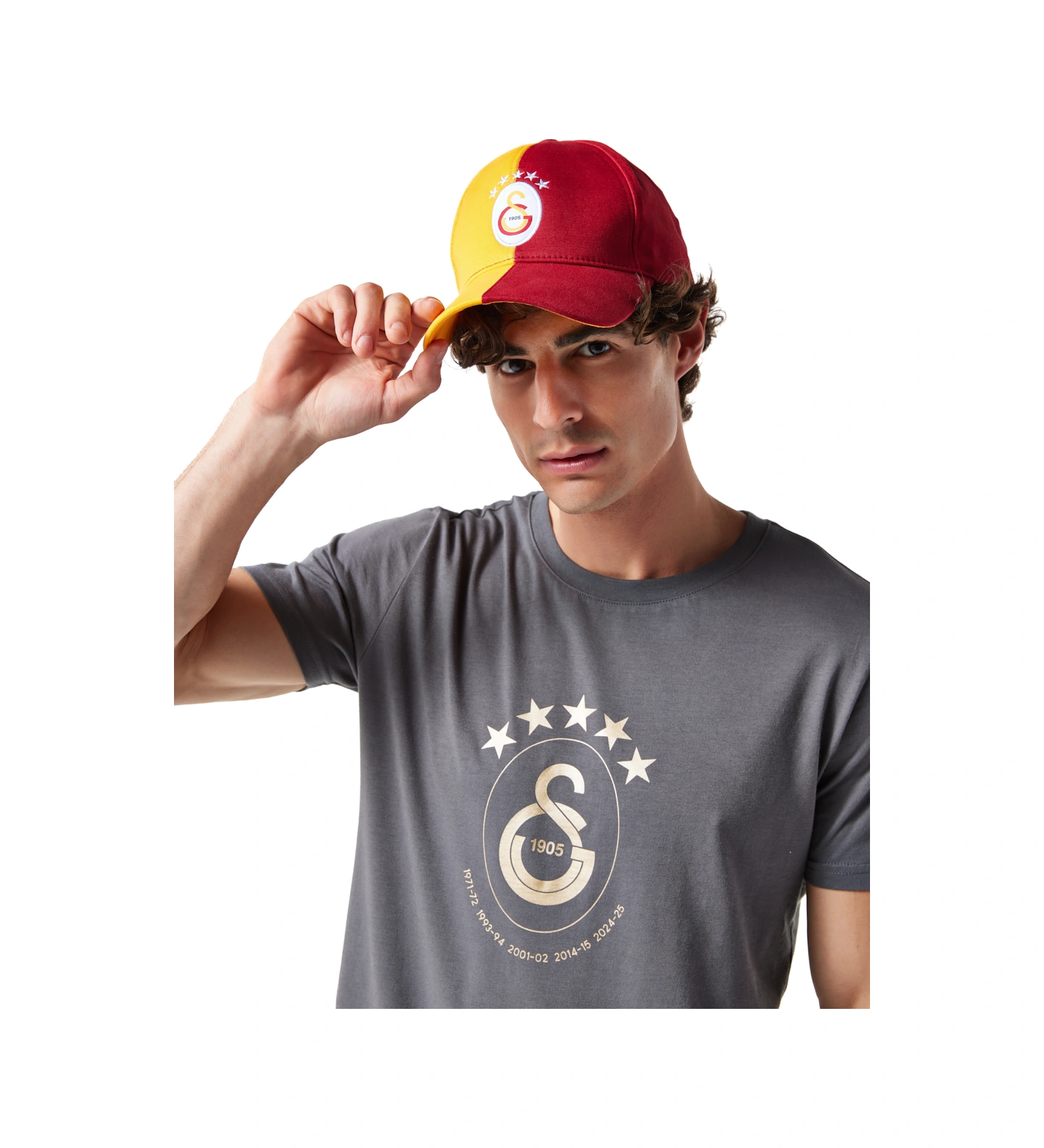 Gsstore Galatasaray 5 Yıldız Şapka U251375 Sarı - Kırmızı