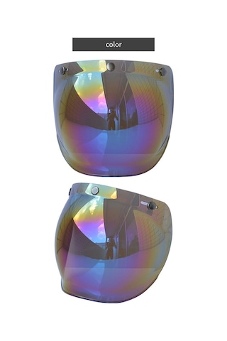 Neevoyu Motosiklet Kaskı Kabarcık Lensesi - Güneşten Koruma, Parlak Görüş, Kolay Kurulum - 3 Tıklamalı Kasklar İçin Pc Malzeme