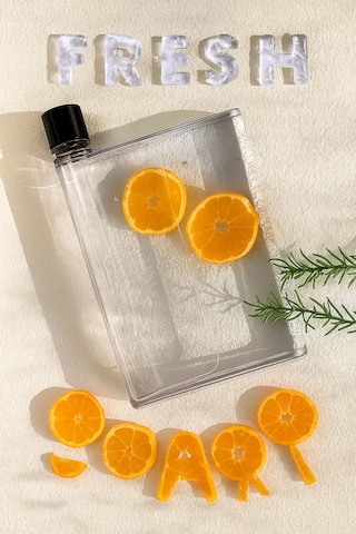 Motivasyonel Su Matarası Notebook Sporcu Suluk Su Şişesi 420 Ml