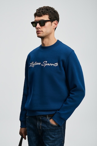 Lufian Loved Erkek Sweatshirt Saks Saks 112030170100240 Saks Mavi