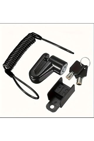 Motorsiklet Scooter Bisiklet Tekerlek Elektrikli Araç Disk Kilidi Güvenlik Kiliti Çok Renkli