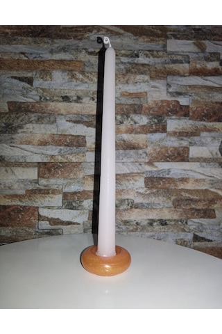 Gold Simli Donut Şamdan Mumluk