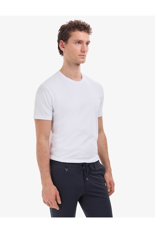 Pierre Cardin Erkek Beyaz Tişört Basic 50325299-vr013
