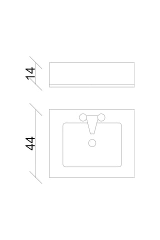 Sözcan Mobilya Yıldız Takım Asma Alt + Aynalı Üst + Lavabo Beyaz 55 CM