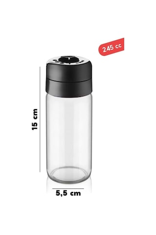 Mithra Life 6 Adet 245 Ml Döner Kapaklı Cam Baharatlık Takımı Mıt1085 Karışık