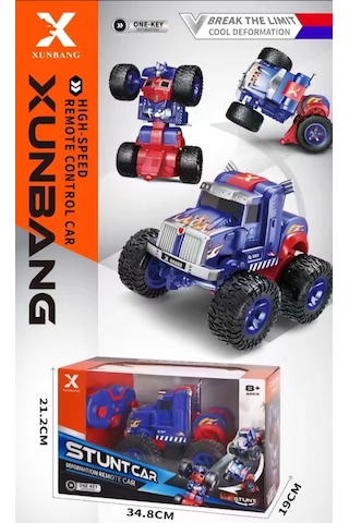Oyuncak Transformers Optimus Prime Kumandalı Robot Olan Araba