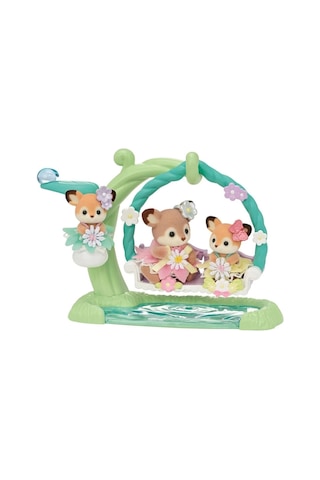 5801 Sylvanian Families Geyik Bebekler Ve Çiçekli Salıncak Seti +3 Yaş Standart