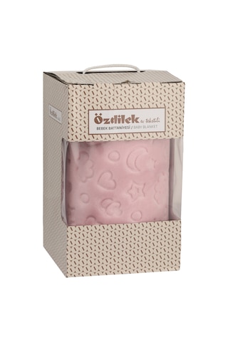 Özdilek Embos Bebek Battaniye 100x120 Pembe Pembe