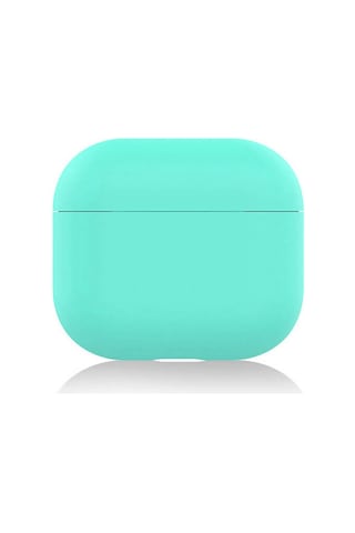 Wozlo Apple Uyumlu AirPods 3 Koruyucu Kılıf - 3. Nesil Silikon Kulaklık Koruma Kılıfı - Mint