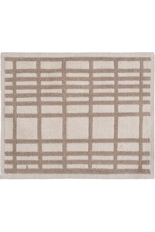 Evidea Soft Roger 2'li Banyo Paspası - Ekru / Bej - 60x100 Cm + 50x60 Cm Ekru / Bej