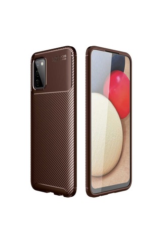 Samsung Uyumlu Galaxy A03S Kılıf Zore Negro Silikon Kapak-Siyah