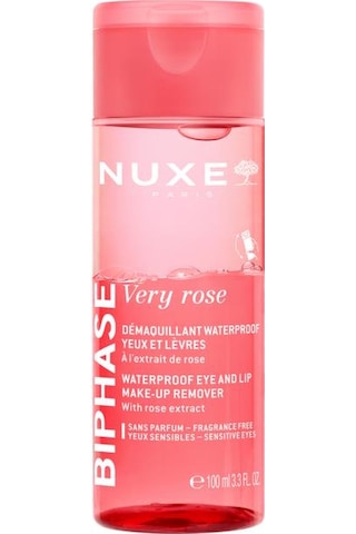 Nuxe Very Rose Biphase Waterproof Eye And Lip Make-up Remover 100 Ml