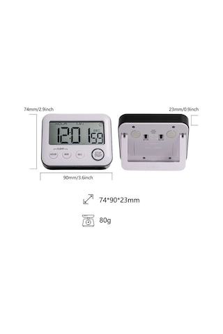 Büyük Ekran Dijital Elektronik Mutfak Saati Zamanlayıcı Geri Sayım Ve Saat Thr390