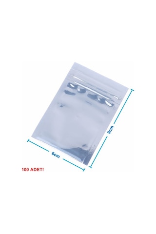 6x9 Cm. Antistatik Kilitli Esd Poşet Anti-statik Poşeti 100 Adet