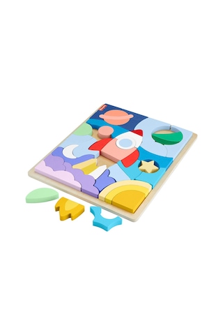 Hxy42 Fisher-price Ahşap Uzay Yapboz