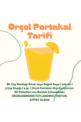 Orçel Portakal + Limon + Kuşburnu + Kivi + Elma + Karadut Aromalı Toz 6 x 1 KG