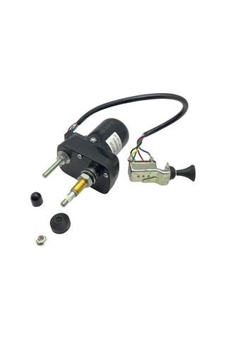 24v Silecek Motoru Tek Milli + Sabit Mil 90 Kabin 5 Fiş Anahtarlı M8/m8 Cıvata