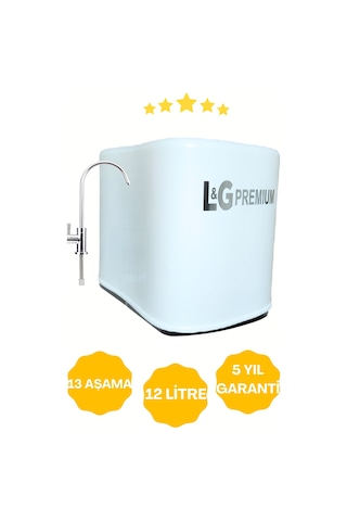 Pompalı Su Arıtma Cihazı 12 Litre 13 Aşamalı