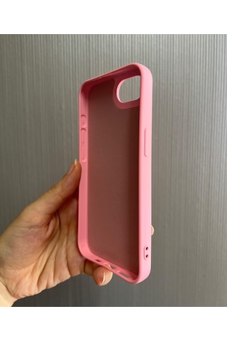 Apple Uyumlu iPhone 16e Logolu İçi Kadife Silikon Lansman Kılıf