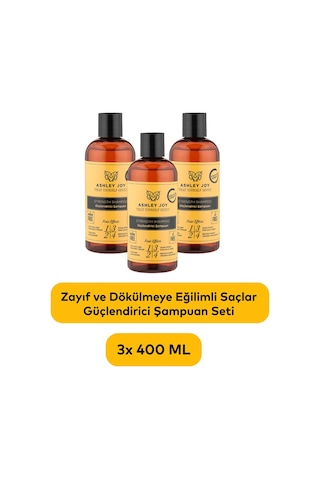 Dökülme Karşıtı Keratin Ve Kafein Içeren Sülfatsız Güçlendirici Şampuan 400 Ml X3 Set
