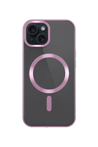 Apple Uyumlu iPhone 15 Plus Kılıf Mat Tasarımlı M-safe Wireless Şarj Özellikli Zore Mat Setro Kapak Light Green