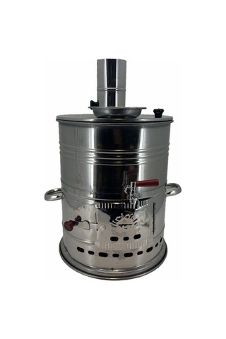 Paslanmaz 304 Çelik Demlikli 7 L Semaver