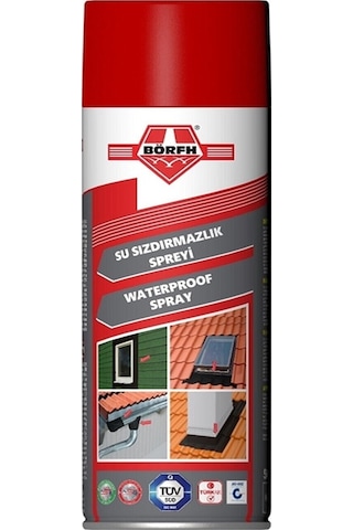 Su Geçirmez Sprey Börfh Su Sızdırmazlık Spreyi Siyah İzolasyon