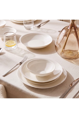 Aryıldız Venice White 24 Parça 6 Kişilik Yemek Takımı Renkli