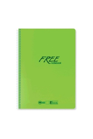 Free A4 80 Yaprak Kareli Pp Kapak Defter