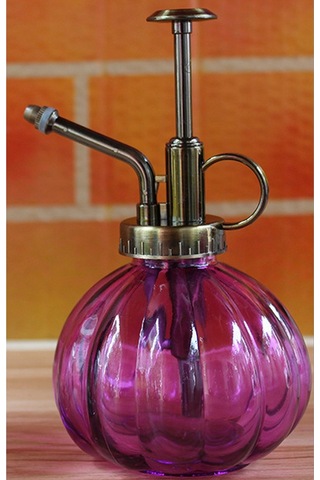 Suntek Antik Bitki Çiçek Sulama Pot Şişe Bahçe Mor