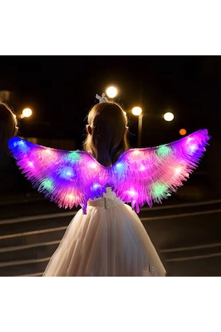 Lıcorıce Kumaş Parlayan Kanatlar Parti Dekoru-mor