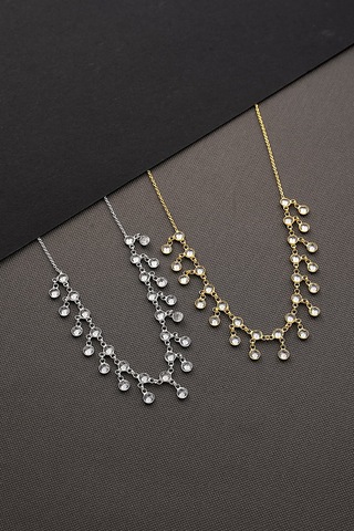 925 Ayar Gümüş Sallantlı Tamtur Kolye Altın