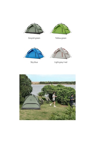Naturehike 4 Kişilik Otomatik Kamp Çadırı Mavi