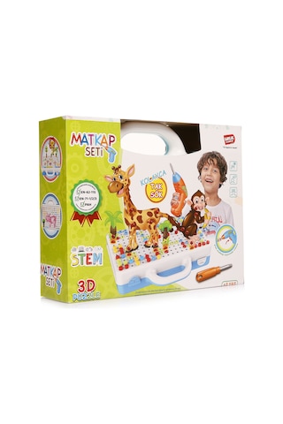 Birlik 3D Stem Eğitici Matkap Seti-Hayvanlar URT014-001