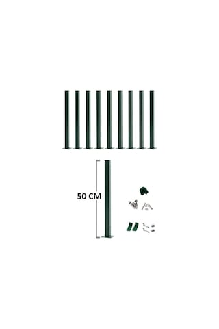 Zirve Tel Örgü 150 Cm Panel Çit Direği Tekli Aparatlı