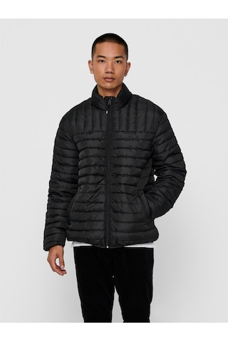 Only & Sons Paul Erkek Siyah Şişme Mont - 22015122 001