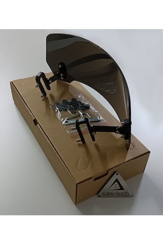 Üniversal Deflektör Rüzgar Saptırıcı Füme Renk Genişlik:350mm X Yükseklik:145mm Uyumlu