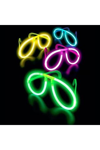 Neon Glow Fosfor Gözlük Festival & Parti 12& 39 Li Set