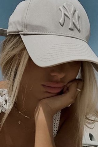 Elif İç Giyim Unisex Ny Nakışlı Bej Kep Şapka Bej
