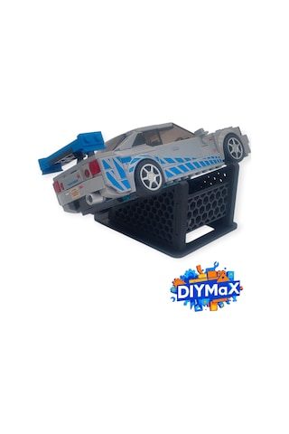 Speed Champions Standı Araç Sergileme Aparatı Model Vitrin Standı - Siyah