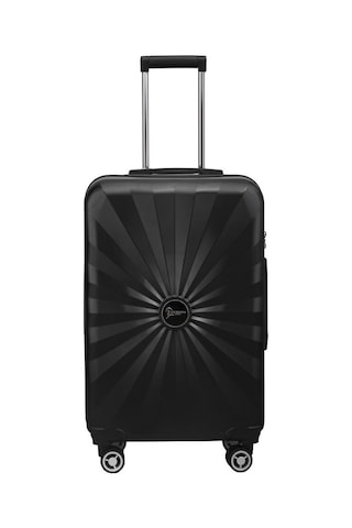 Büyük Boy %100 Polikarbon Valiz 4x2 Teker Siyah 1809 Siyah