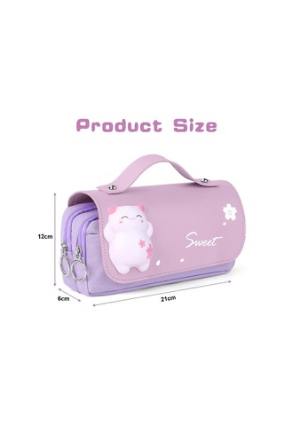 Saplı Su Geçirmez Okul Kalem Kutusu, Büyük Kalem Kutusu, Dekompresyon Oyuncaklı Okul Kalem Çantası, Üniversite Ofis Öğrencileri Ve Kız Çocukları İçin Th